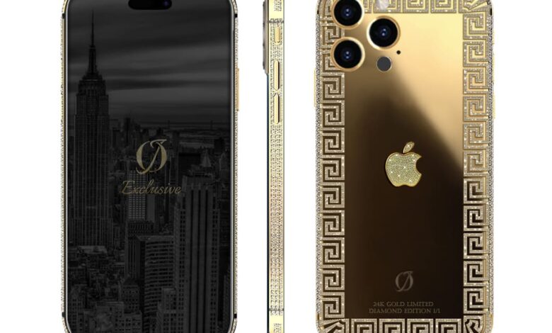 الهاتف الذهبي ل شاكر محظور iPhone 16 Pro
